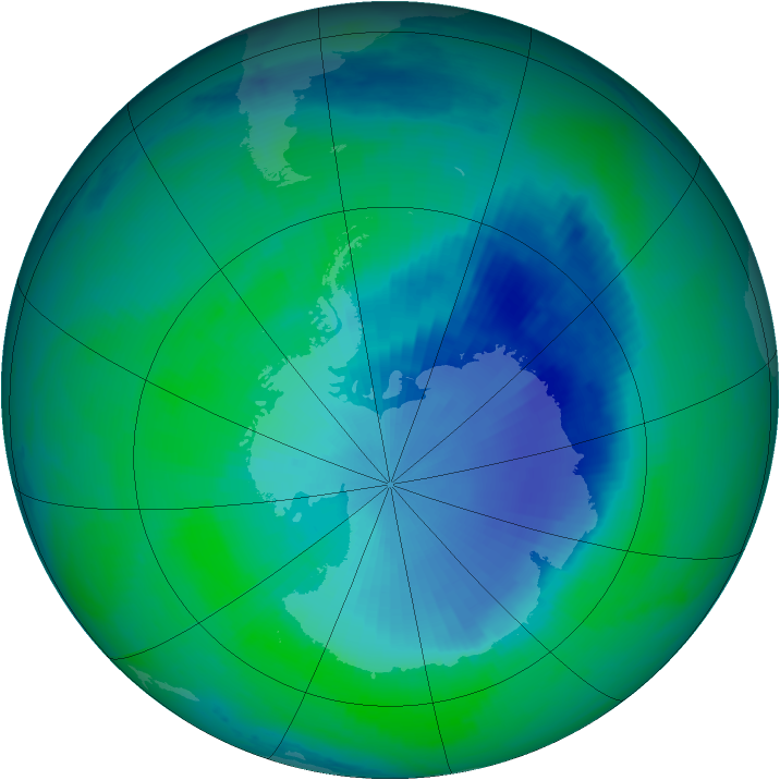 Ozone Map 1998-12-11